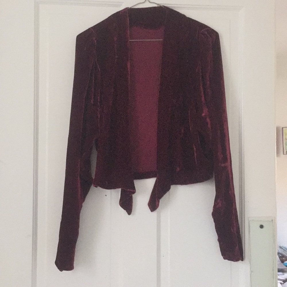 SUPER vintage crushed velvet jacket